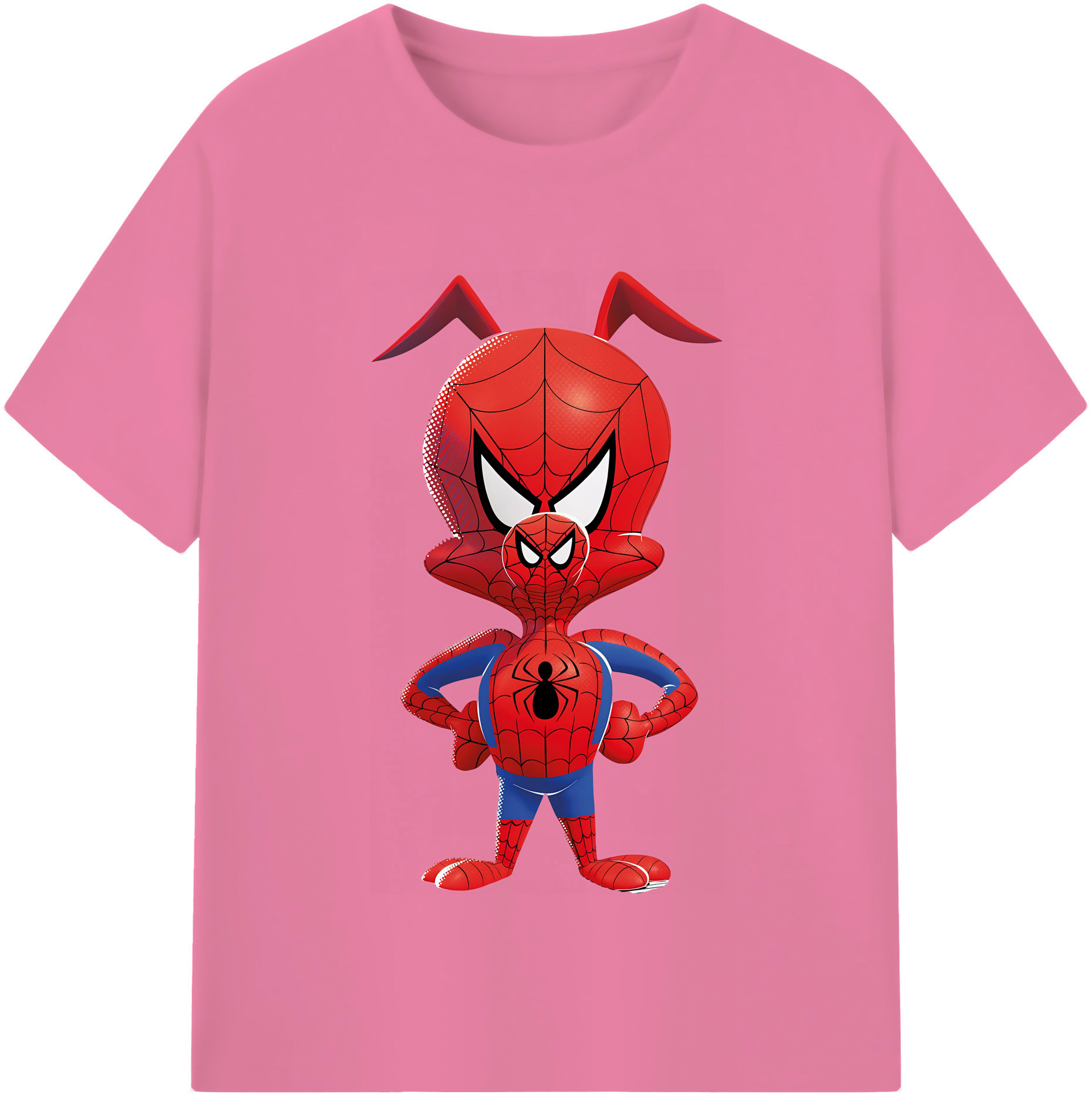 （画像用） Spider Man スパイダーマン 綿100％半袖Tシャツ（フロントプリント）